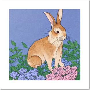 American Bunny Cute Giant Bunny Mom Posters and Art